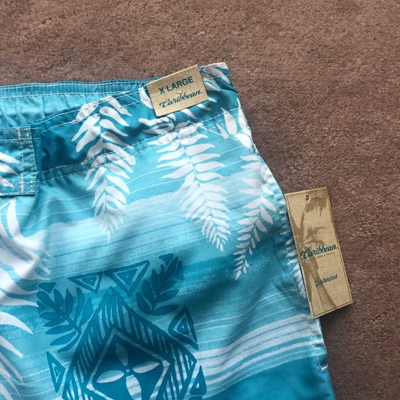 Mens Caribbean Swim Trunks NWT - Picture 6 of 8